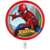 JVL Spiderman Crime Fighter, Pókember papírtányér 8 db-os 23 cm FSC