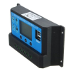 JVS 12V 24V 10A Napelem okos töltésszabályzó vezérlés automata átkapcsolás LCD kijelzővel USB csatlakozóval