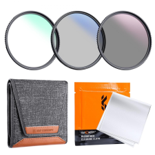 K&amp;F Concept 82mm 3-in-1 Filter Kit: MCUV +CPL +ND4 szűrő - Objektív Filter Set objektív szűrő