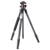 K&F Concept A254C4+BH-35L karbon állvány + monopod (fekete-narancs)