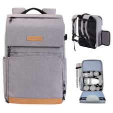 K&F Concept Beta 22L Fotós Hátizsák - Kamera Táska (Szürke) fotós táska, koffer
