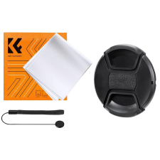 K&amp;F Concept objektívvédő sapka zsinórral + törlőkendő (52mm) lencsevédő sapka