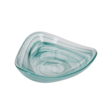 K.C.ARTBOWL18GRN Csíkos üvegtálka 18cm, zöld, Artésa konyhai eszköz