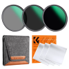  K&F Concept Professzionális ND szűrő szett 82mm (ND8+ND64+ND1000) + szűrőtartó tok + 3db törlőke