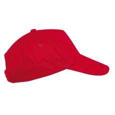 K-UP KP041 öt paneles műanyag csatos gyerek baseball sapka K-UP, Red-U