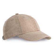 K-UP KP165 vintage hatású 6 paneles pamut baseball sapka K-UP, Sand Washed-U
