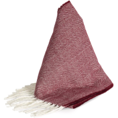 K-UP KP434 hosszú szövött rojtos sál K-UP, Wine/Natural-U