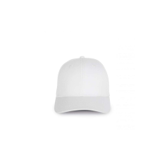 K-UP nzáró fémcsattal állítható 6 paneles pamut baseball sapka KP173, White