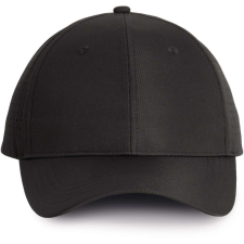K-UP poliészter 6 paneles baseball sapka KP118, Black munkaruha