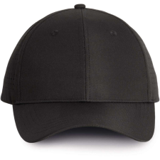 K-UP poliészter 6 paneles baseball sapka KP118, Black férfi sapka