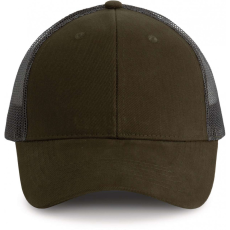 K-UP Uniszex sapka K-UP KP158 Trucker Cap - 6 panels -Egy méret, Forest Green/Light Grey