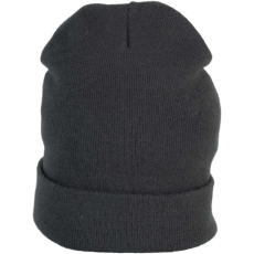 K-UP Uniszex sapka K-UP KP533 Beanie With Turn-Up -Egy méret, Dark Grey