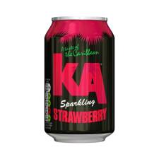 KA Strawberry szénsavas üdítőital 330ml üdítő, ásványviz, gyümölcslé