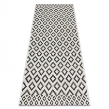  Kab. Fonott sizal flat szőnyeg 49361960 Rombuszok krém / fekete 80x150 cm lakástextília