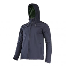 Kabát Soft-Shell Kapucnis Fekete XL munkaruha