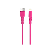  Kábel: Setty - USB / Lightning pink kábel, (2,1A) 1,5m kábel és adapter