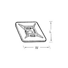 Kábel-Trend Natúr öntapadó (12,5X12,5 mm )TMA-12 barkácsolás, csiszolás, rögzítés