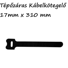 Kábel-Trend Tépőzáras kábelkötegelő 17x310 Fekete barkácsolás, csiszolás, rögzítés