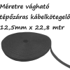 Kábel-Trend Tépőzáras kábelkötegelő tekercs 12,5mm x 22,8mtr Fekete