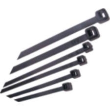 Kábelkötegelő fekete, 2,5x100mm 25db/csomag villanyszerelés