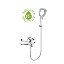 Kád csaptelep Novaservis Metalia ECO+ zuhanyszettel együtt króm 57020.0E csaptelep