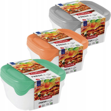 Kadax Curver 3 db-os négyszögletes dobozkészlet 3 x 0,8l (aw_907141) papírárú, csomagoló és tárolóeszköz