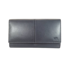 Kadro Carelli Nagyméretű női bőr pénztárca kék színben