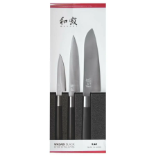 KAI KAI Wasabi Black 3 darabos kés készlet (6710P + 6715U + 6716S) (67S-310) kés és bárd