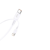 KAKUSIGA Töltő és adatkábel USB/Type-C csatlakozóval 3A 1 méter Kakusiga KSC-805 fehér