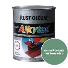 KALAPÁCSLAKK VILÁGOSZÖLD - ALKYTON FESTÉK -ROZSDÁS FÉMEKRE ÉS FAFELÜLETRE - 0,75 L zománcfesték