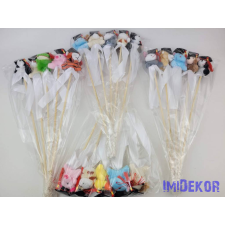  Kalapos vegyes pálcás plüss figura dekorációs kellék