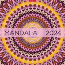 Kalendart 2024-es T098 mandala falinaptár (24T9800-22A) naptár, kalendárium