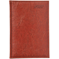  Kalendart Image 2022-es I021 A5 napi beosztású vörösesbarna határidőnapló határidőnapló