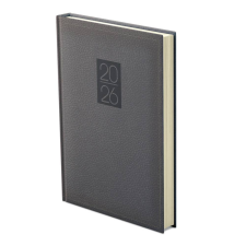 Kalendart Naptár Kft. TopTimer Határidőnapló 2026, C021 A5 (Napi beoszt.) FEKETE határidőnapló