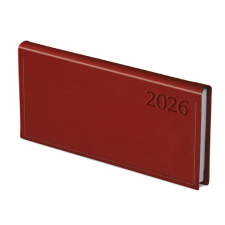 Kalendart Naptár Kft. TopTimer Zsebnaptár 2026, T030 (Heti beoszt.) BORDÓ határidőnapló