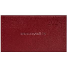 Kalendart Traditional 2024-es T030 bordó fekvő zsebnaptár (24T030T-002) naptár, kalendárium