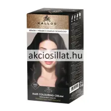 Kallos Glow tartós krémhajfesték 100 fekete 60ml hajfesték, színező