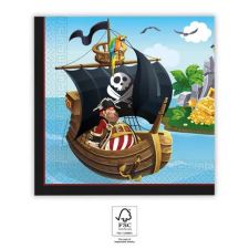 Kalóz Island szalvéta 20 db-os 33x33 cm FSC party kellék