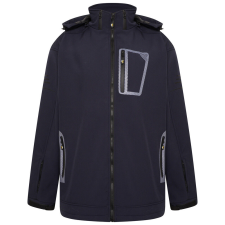 KAM kabát férfi KV39 softshell plus size, 7XL Sötétkék férfi kabát, dzseki