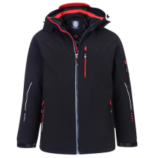 KAM kabát férfi KV59 softshell plus size, Fekete 2XL férfi kabát, dzseki