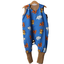  Kamáslis tipegő hálózsák, 1TOG, szafari, kék hálózsák, pizsama