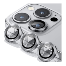 Kameralencse védőkeret - iPhone 15 Pro Max - Metal - üveg mobiltelefon kellék
