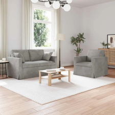  Kanapé 2 pcs Világosszürke bútor