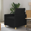  Kanapé Fekete 76 x 81 x 87,5 cm Szövet