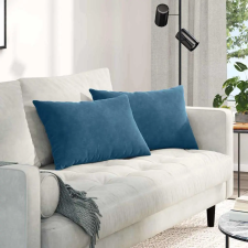  Kanapé párnák 2 pcs Kék 60 x 40 cm Bársonyos szövet lakástextília