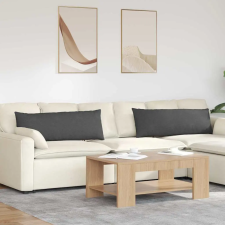  Kanapé párnák 2 pcs Sötétszürke 120 x 40 cm Bársonyos szövet lakástextília