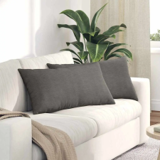  Kanapé párnák 2 pcs Világosszürke 80 x 40 cm Bársonyos szövet lakástextília