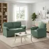  Kanapé Szett 2 db Tengeri Zöld Bársony