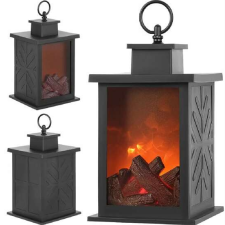  Kandalló hatású dekorlámpa beépített fadekorációval - égő láng kivitel TH797 világítási kellék