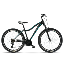 KANDS ® Energy 500 Női kerékpár 26 21 fokozat, Fekete/Zöld 17 coll - 150-167 cm magasság city kerékpár